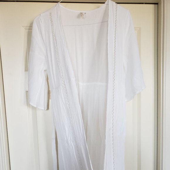 Elan white beach/pool caftan, NWOT, XXS - Picture 1 of 2